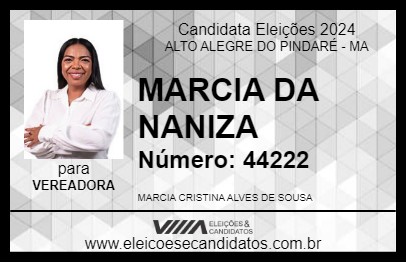 Candidato MARCIA DA NANIZA 2024 - ALTO ALEGRE DO PINDARÉ - Eleições