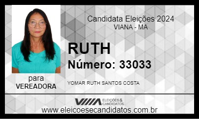 Candidato RUTH 2024 - VIANA - Eleições