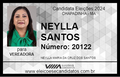 Candidato NEYLLA SANTOS 2024 - CHAPADINHA - Eleições