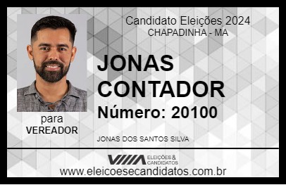 Candidato JONAS CONTADOR 2024 - CHAPADINHA - Eleições