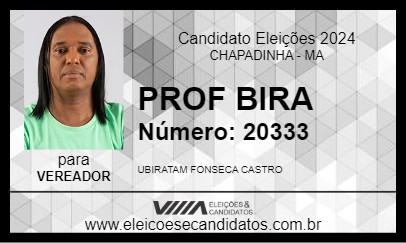 Candidato PROF BIRA 2024 - CHAPADINHA - Eleições