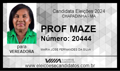 Candidato PROF MAZE 2024 - CHAPADINHA - Eleições