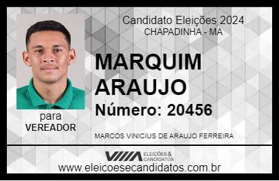 Candidato MARQUIM ARAUJO 2024 - CHAPADINHA - Eleições