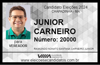 Candidato JUNIOR CARNEIRO 2024 - CHAPADINHA - Eleições