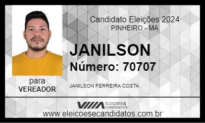 Candidato JANILSON 2024 - PINHEIRO - Eleições