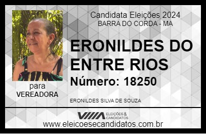 Candidato ERONILDES DO ENTRE RIOS 2024 - BARRA DO CORDA - Eleições