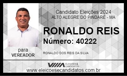 Candidato PROFESSOR RONALDO 2024 - ALTO ALEGRE DO PINDARÉ - Eleições