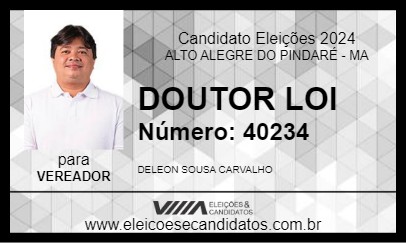 Candidato DOUTOR LOI 2024 - ALTO ALEGRE DO PINDARÉ - Eleições