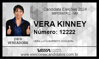 Candidato VERA KINNEY 2024 - IMPERATRIZ - Eleições