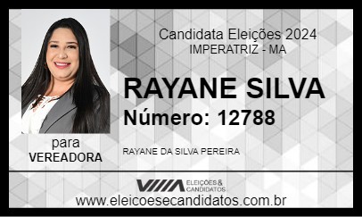 Candidato RAYANE SILVA 2024 - IMPERATRIZ - Eleições