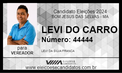 Candidato LEVI DO CARRO 2024 - BOM JESUS DAS SELVAS - Eleições