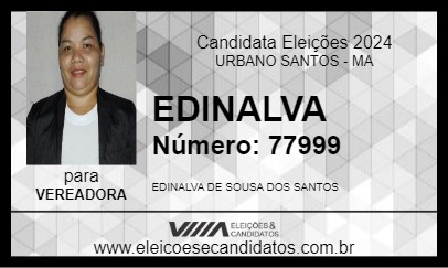 Candidato EDINALVA 2024 - URBANO SANTOS - Eleições