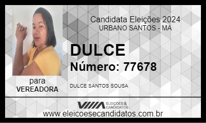 Candidato DULCE 2024 - URBANO SANTOS - Eleições