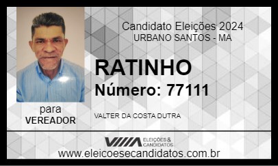 Candidato RATINHO 2024 - URBANO SANTOS - Eleições