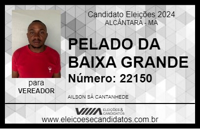 Candidato PELADO DA BAIXA GRANDE 2024 - ALCÂNTARA - Eleições