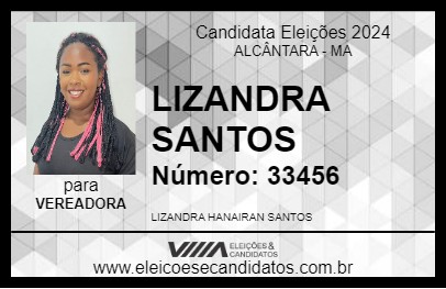 Candidato LIZANDRA SANTOS 2024 - ALCÂNTARA - Eleições