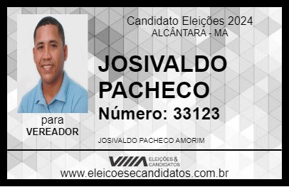 Candidato JOSIVALDO PACHECO 2024 - ALCÂNTARA - Eleições