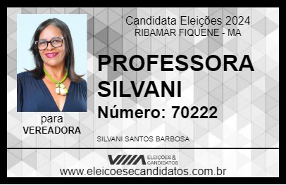 Candidato PROFESSORA SILVANI 2024 - RIBAMAR FIQUENE - Eleições