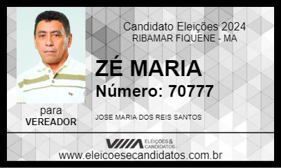 Candidato ZÉ MARIA 2024 - RIBAMAR FIQUENE - Eleições