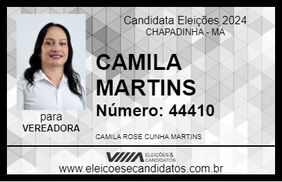 Candidato CAMILA MARTINS 2024 - CHAPADINHA - Eleições