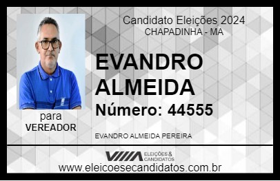 Candidato EVANDRO ALMEIDA 2024 - CHAPADINHA - Eleições