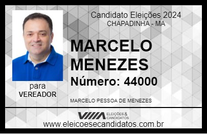 Candidato MARCELO MENEZES 2024 - CHAPADINHA - Eleições