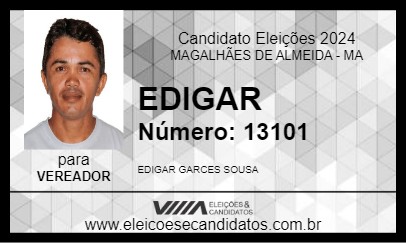 Candidato EDIGAR 2024 - MAGALHÃES DE ALMEIDA - Eleições