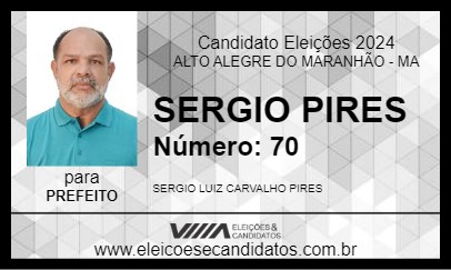 Candidato SERGIO PIRES 2024 - ALTO ALEGRE DO MARANHÃO - Eleições