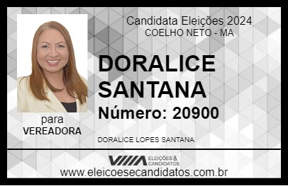 Candidato DORALICE SANTANA 2024 - COELHO NETO - Eleições