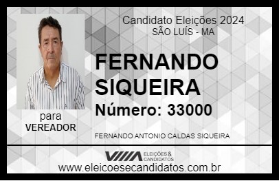 Candidato FERNANDO SIQUEIRA 2024 - SÃO LUÍS - Eleições