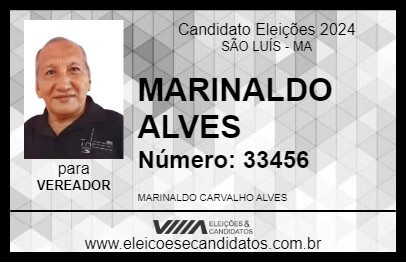 Candidato MARINALDO ALVES 2024 - SÃO LUÍS - Eleições