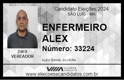 Candidato ENFERMEIRO ALEX 2024 - SÃO LUÍS - Eleições