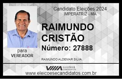 Candidato RAIMUNDO CRISTÃO 2024 - IMPERATRIZ - Eleições