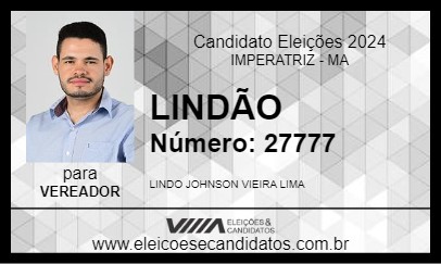 Candidato LINDÃO 2024 - IMPERATRIZ - Eleições