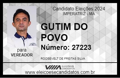 Candidato GUTIM DO POVO 2024 - IMPERATRIZ - Eleições