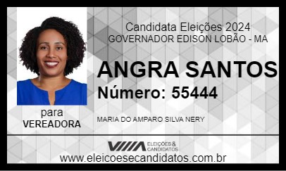 Candidato ANGRA SANTOS 2024 - GOVERNADOR EDISON LOBÃO - Eleições