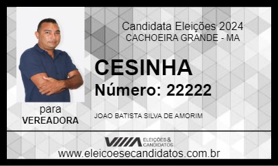 Candidato CESINHA 2024 - CACHOEIRA GRANDE - Eleições