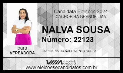 Candidato NALVA SOUSA 2024 - CACHOEIRA GRANDE - Eleições