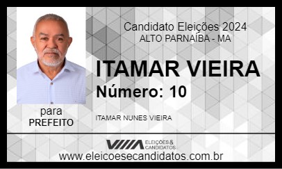 Candidato ITAMAR VIEIRA 2024 - ALTO PARNAÍBA - Eleições