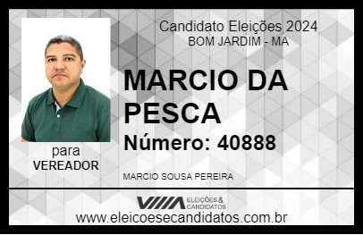 Candidato MARCIO DA PESCA 2024 - BOM JARDIM - Eleições