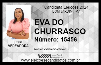 Candidato EVA DO CHURRASCO 2024 - BOM JARDIM - Eleições