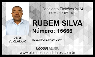 Candidato RUBEM SILVA 2024 - BOM JARDIM - Eleições