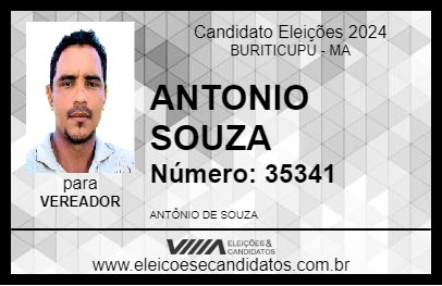 Candidato ANTONIO SOUZA 2024 - BURITICUPU - Eleições