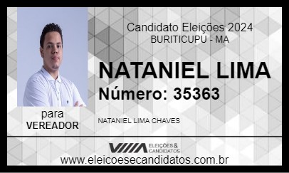 Candidato NATANIEL LIMA 2024 - BURITICUPU - Eleições