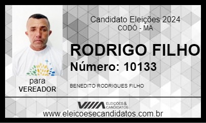 Candidato RODRIGO FILHO 2024 - CODÓ - Eleições