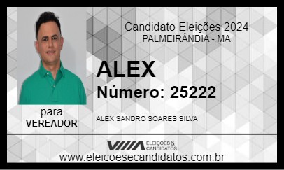 Candidato ALEX 2024 - PALMEIRÂNDIA - Eleições