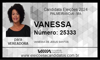 Candidato VANESSA 2024 - PALMEIRÂNDIA - Eleições