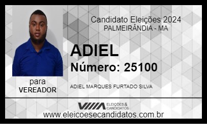 Candidato ADIEL 2024 - PALMEIRÂNDIA - Eleições