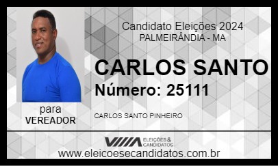 Candidato CARLOS SANTO 2024 - PALMEIRÂNDIA - Eleições