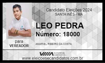 Candidato LEO PEDRA 2024 - SANTA INÊS - Eleições